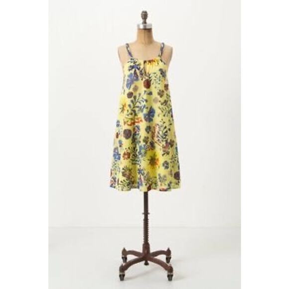 Anthropologie Vanessa Virginia “Painterly” Keyhole Floral Dress - Picture 1 of 6